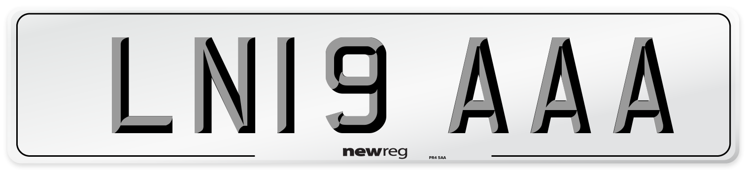 LN19 AAA Number Plate from New Reg